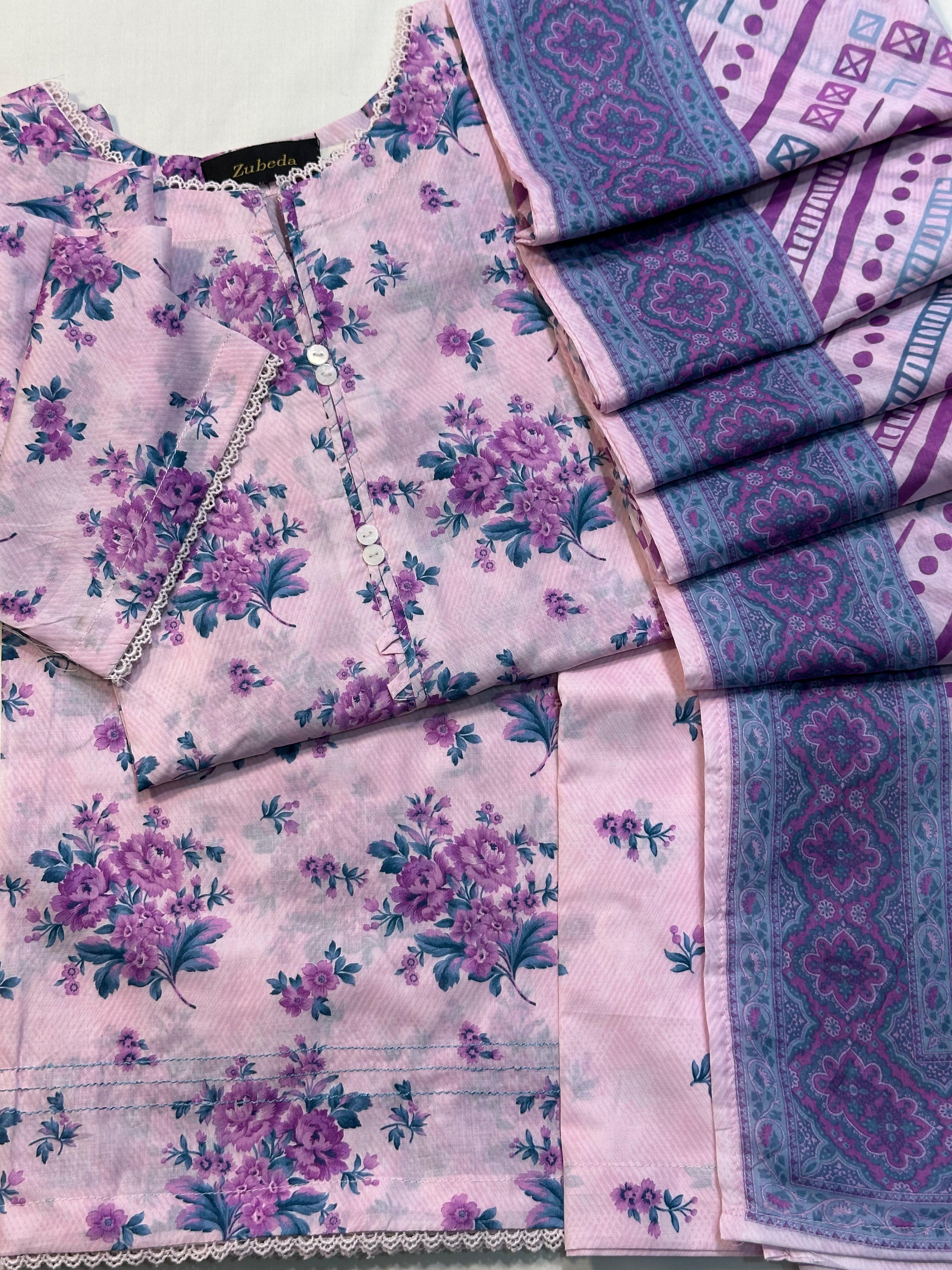 Stitched Exclusive Premium Printed 3 PC Lawn