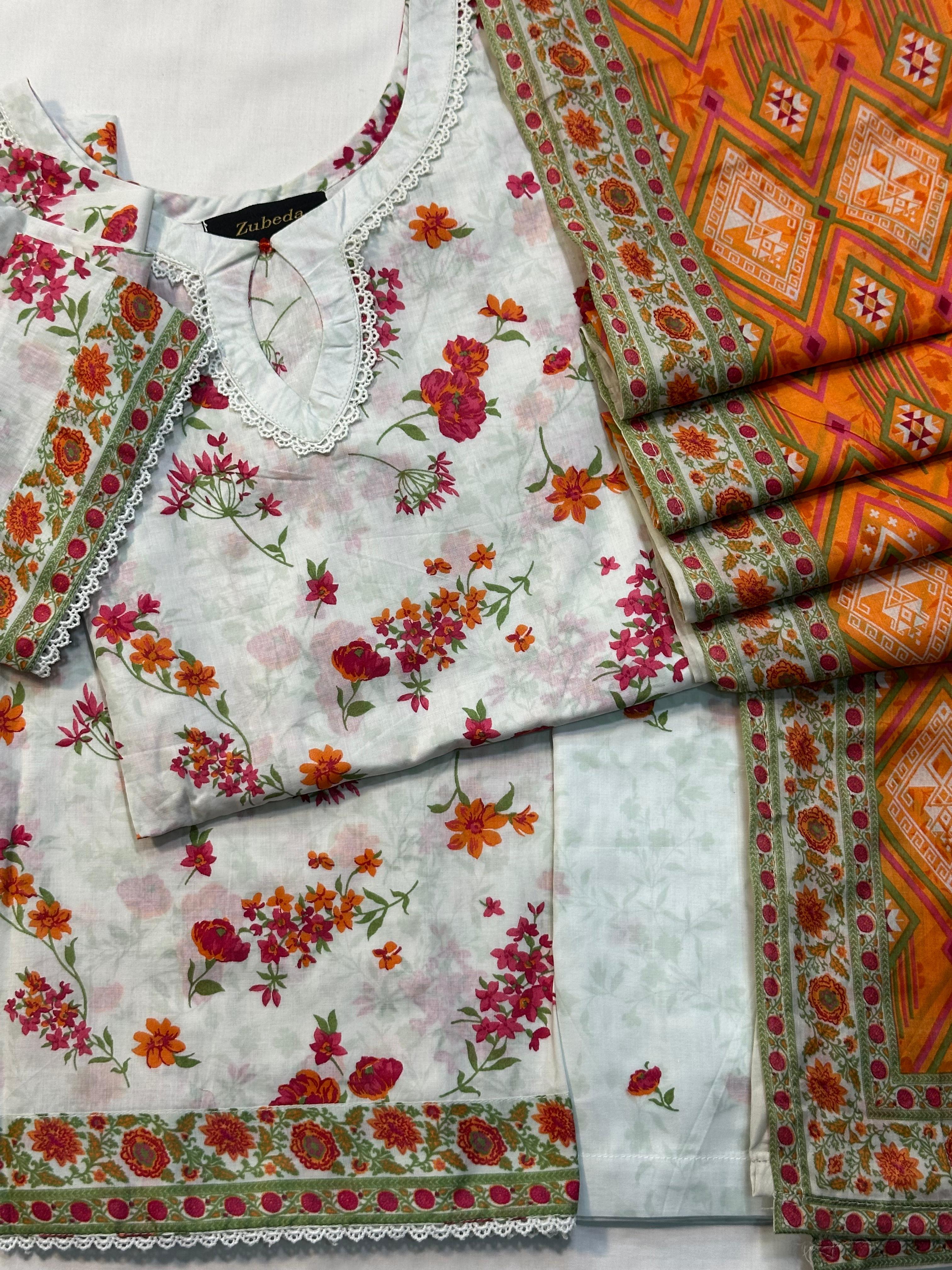 Stitched Exclusive Premium Printed 3 PC Lawn