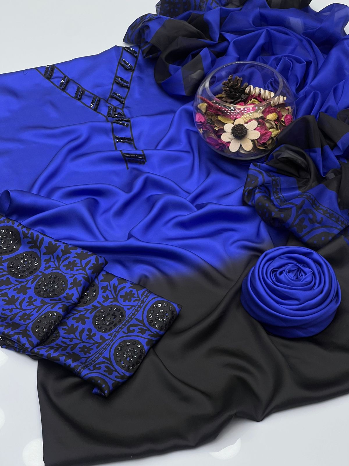 Shamoze Silk Fancy Handwork Dress